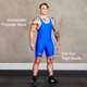 thumbnail image 2 of Camiseta de lucha libre Elite Sports para hombre, poliéster y licra, color azul, 2 of 6
