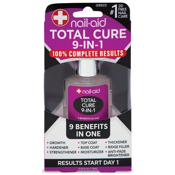 Tratamiento Uñas NailAid Total Cure 9 en 1 15ml Transparente