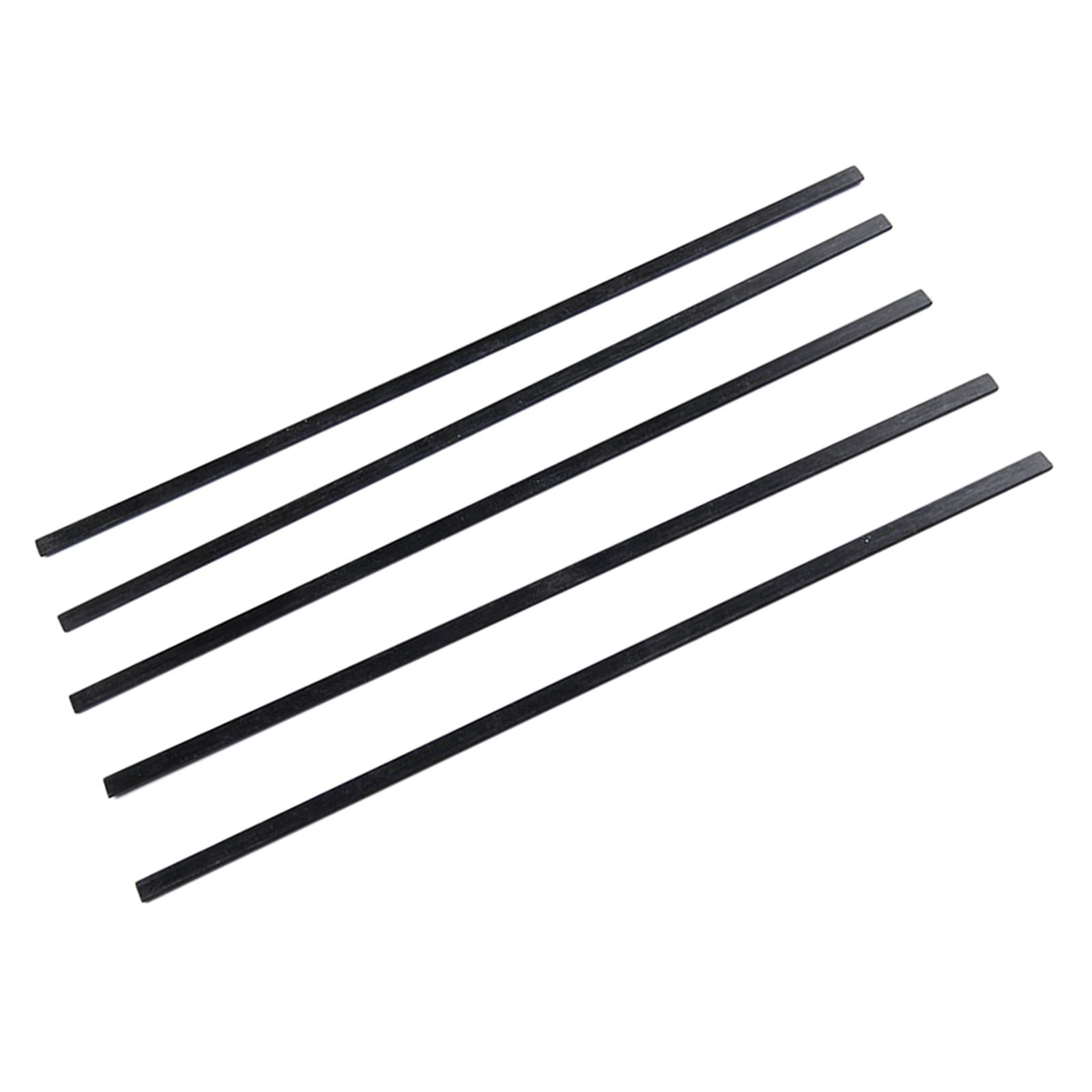 Magideal - Tiras De Fibra De Carbono De 5 Piezas, Resistencia A La Corrosión Resistencia Al Varillas De Fibra De Carbono De Baja Densidad Para Aviones , 1x5x400mm