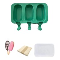 Genérico - Moldes De Silicona Para Helados Molde Paletas Helado 3 Cavid