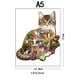 thumbnail image 1 of Wooden Jigsaw Puzzle, Wooden Puzzles For Adults, Animal Shaped Puzzles, Magic Puzzles, Unique Irregular Shaped Wood Puzzles(Cat Labor), 1 of 3
