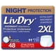 thumbnail image 1 of Pañales para adultos Overnight LivDry XXL para mujeres y hombres, paquete de 48, 1 of 7