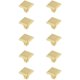 thumbnail image 1 of Perillas Cuadradas para Cajones Decorativas Wilow 1 Dorado Cepillado (x10), 1 of 6