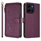 thumbnail image 2 of Funda Cartera Mariposa para [Motorola Moto G 2025 5G] con Soporte y Cremallera Violeta, 2 of 6