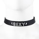 thumbnail image 1 of 1pc BDSM Leather Collar with Letter Decoration - Flirting Necklace for Couples - Adult Cosplay Sex Toy, 1 of 3