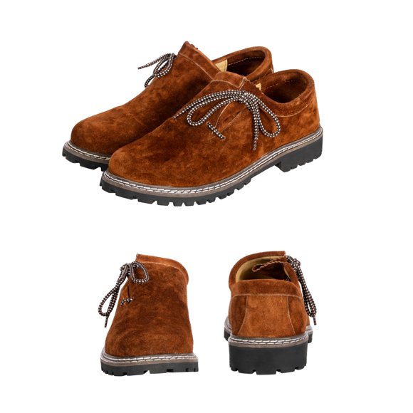Zapatos BAVARIA TRACHTEN talla 11, cuero marrón oscuro