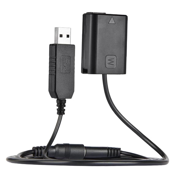 Np-Fw50 Adaptador De Batería Ficticia USB DC Coupler Kit Cargador Para Sony A6500 A7R A
