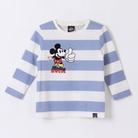 Polera Manga Larga Niño Rayas Mickey Mouse Azul Disney