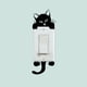 thumbnail image 2 of 1pc Cute Cat Bedroom Switch Wall Sticker, Removable 3D Stereo Wall Sticker, 2 of 4