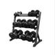 thumbnail image 2 of Rack de Mancuernas de 3 Niveles, Soporte para Pesas, 2 of 3