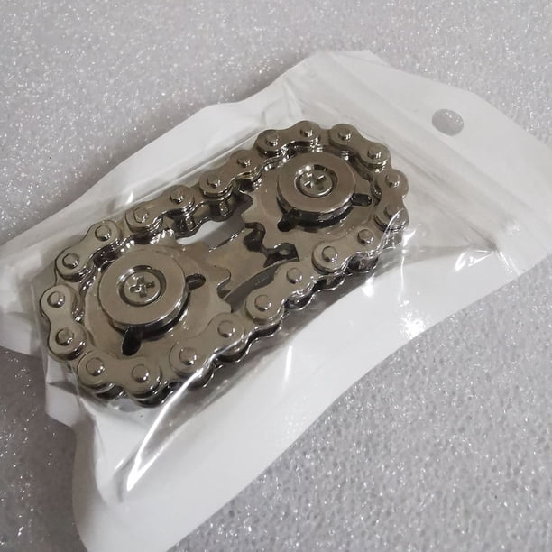 Chain Fingertip Decompression Gyroscope, Relieve Stress Decompression Toy,Pocket-Sized Metal Fingertip Gear Chain