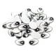 thumbnail image 5 of 60 piezas diy ojos de dibujos animados de plástico arcilla plana animal mu?eca ojos ovales juguete blanco, 5 of 5