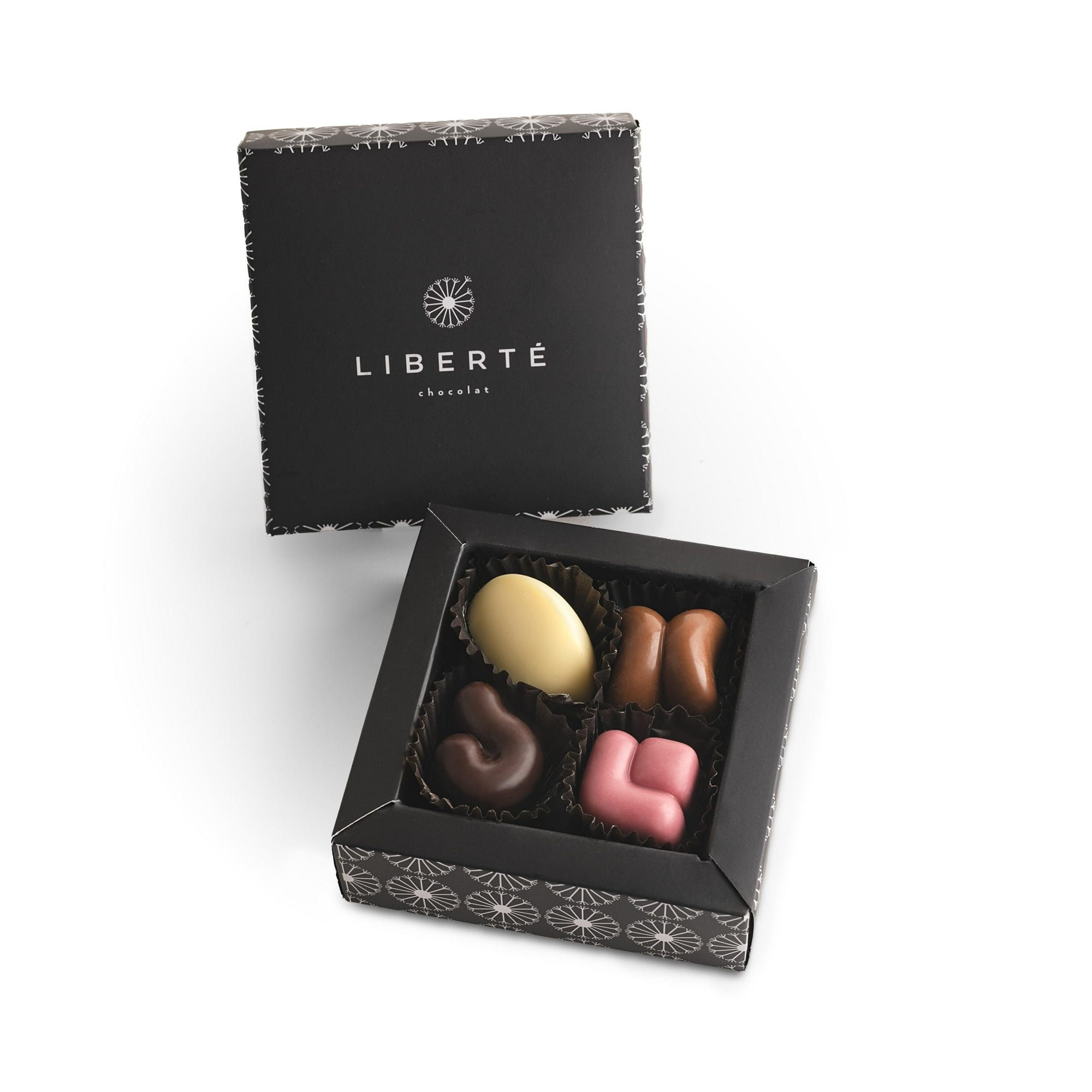 Liberté Chocolat - Bombones Macizos Caja 4 Unidades
