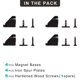 thumbnail image 3 of Keenkee Juego de 4 cierres magnéticos para puertas, herrajes magnéticos para gabinetes de cocina, cl, 3 of 7