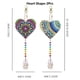 thumbnail image 1 of 2pcs DIY Artificial Diamond Painting Catcher Wind Chime, Special-shaped Artificial Diamond Painting Pendant, Animal Butterfly Love Artificial Diamond Painting Ornament, Keychain, Double-sided Pendant, 1 of 3