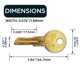thumbnail image 5 of Key Blanks SUMMIT DOORWARE Y11 de latón de primera calidad, paquete de 50, 5 of 6