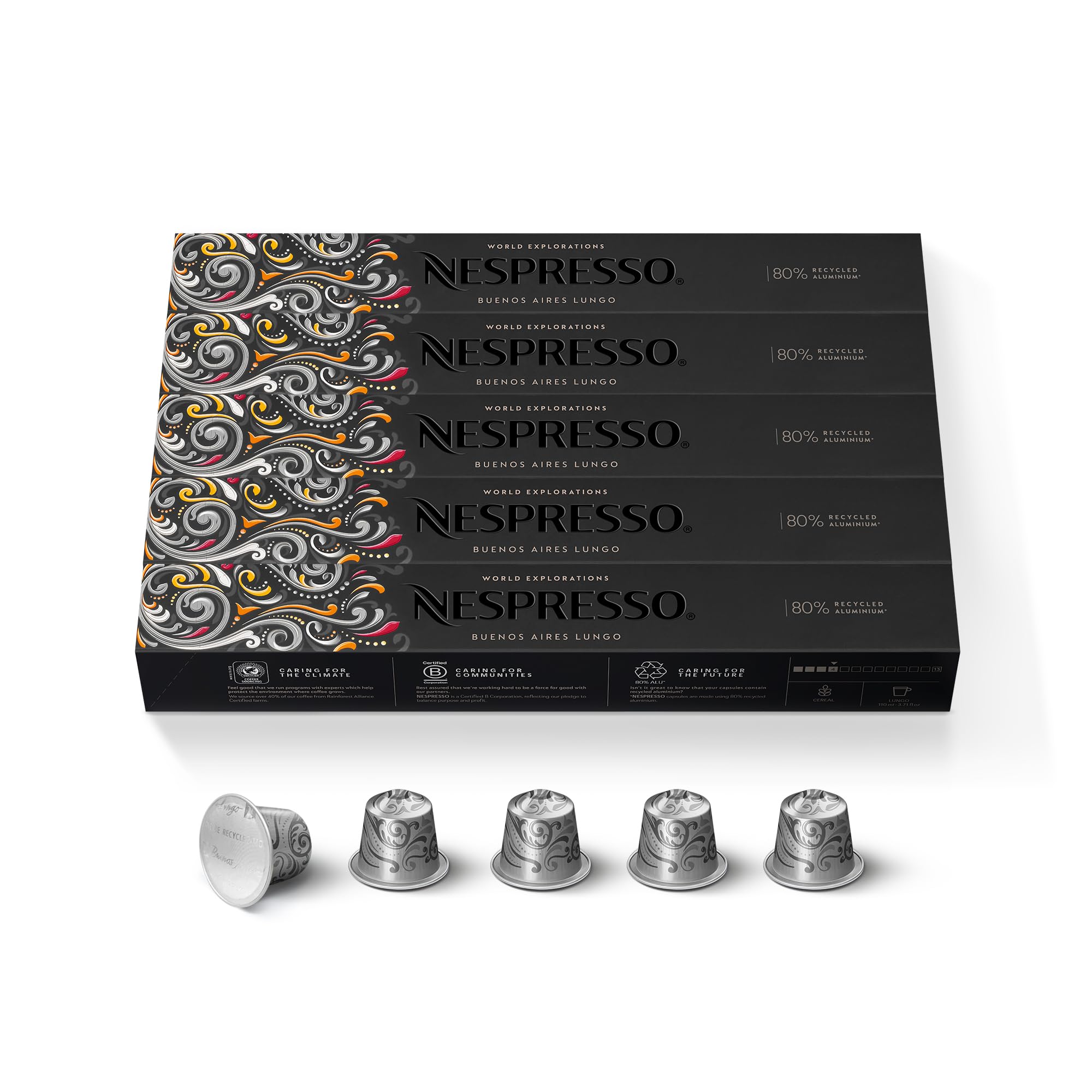 Cápsulas De Café Nespresso Original Buenos Aires Lungo 50 Unidades