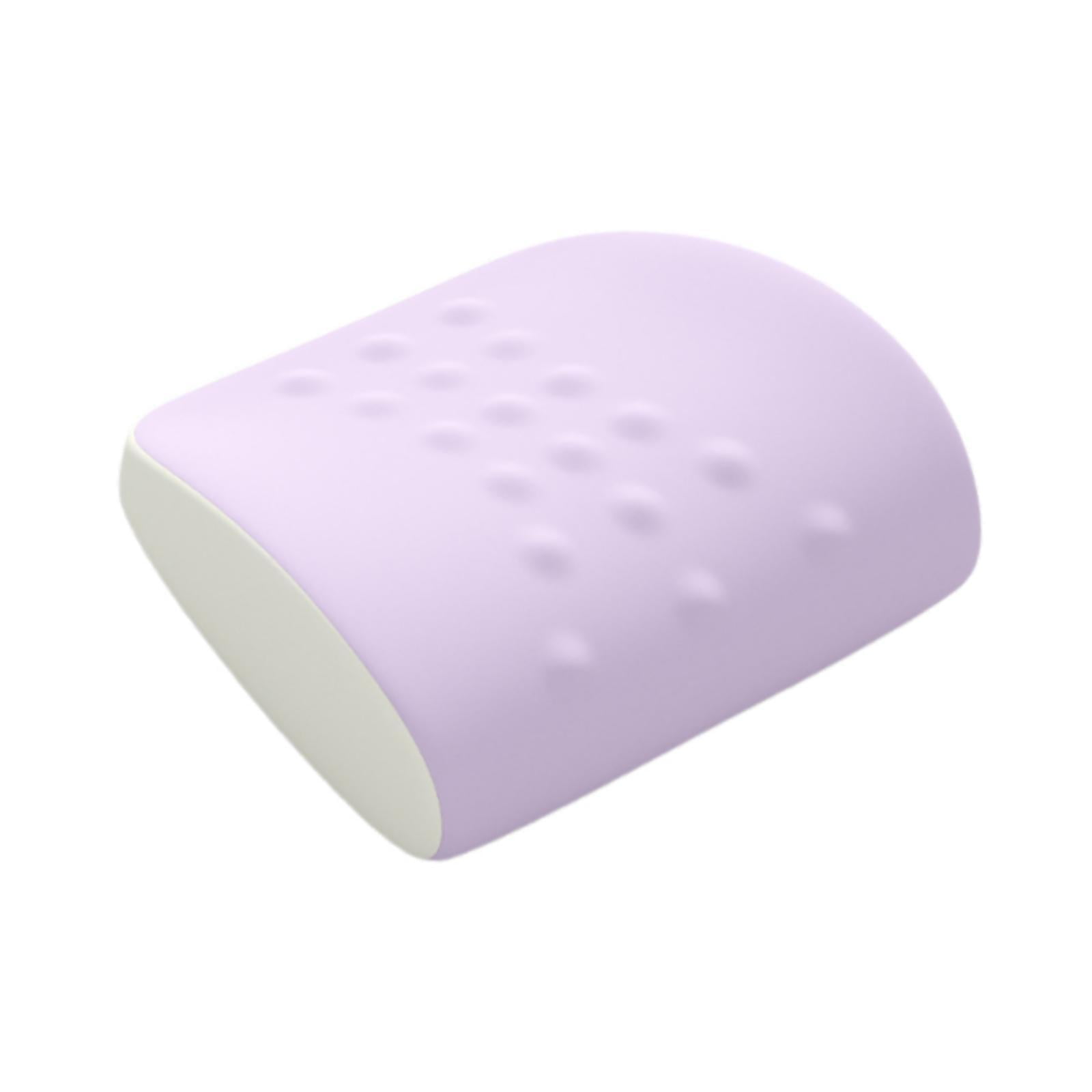 Magideal - Almohada De Apoyo Lumbar, Soporte De Espalda, Cómodo, Ergonómico, Portátil, Cojín De Respaldo, Almohada Lumbar Para Sofá, Sentado Durante Largos Perío Púrpura