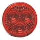 thumbnail image 1 of Luz LED RoadPro RP1030RDL, lente roja con 2 diamantes redondos, 1 of 1