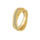 thumbnail image 1 of Anillos de Moissanita Dorada para Mujer Color D Claridad VVS1 Anillo de Boda de Eternidad Cruzado Torcido Banda de Aniversario de Plata Esterlina 925 Talla 5-9, 1 of 7