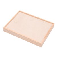 Magideal - Bandeja De Exhibición De Anillos De Joyería, Soporte De Joyería, Escaparate De Anillos De Protección, Organizador De Joyería Para Joyería, Transmisión Terciopelo Beige