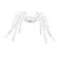 thumbnail image 2 of Peluche Blanco Espeluznante De Halloween Con Patas Flexibles Para Decoración Del Hogar Y Fiestas, 150 Cm, 2 of 5