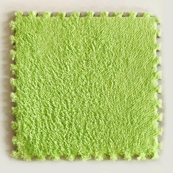 Set Goma Eva Felpa 9 Unidades Verde