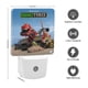 thumbnail image 2 of Dinotrux Luz nocturna LED con sensor de anochecer a amanecer para dormitorio, baño, pasillo, escaleras - Lámpara LED nocturna de enchufe, 0.5W - 1 pieza, 2 of 6