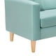 thumbnail image 3 of Sofa New Retro 3C + 2 Pouf Felpa 05 Verde Agua, 3 of 6