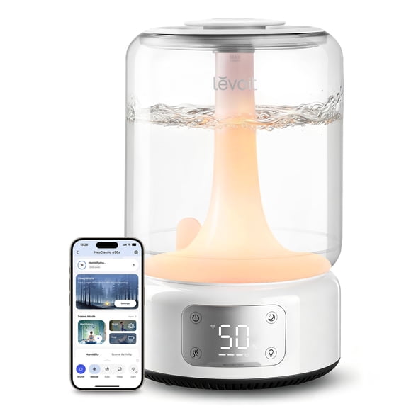 Humidificador Levoit de niebla fría inteligente con app, 6,2 L, silencioso