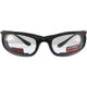 thumbnail image 2 of Gafas de sol Global Vision Shadow bicolor con montura negra y plateada, 2 of 5