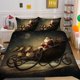 thumbnail image 2 of Christmas Tree Gifts Santa Claus Quilt Duvet Cover Set Soft Pillowcase 3-Piece Bedding Set, 2 of 5