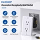 thumbnail image 2 of Toma Decorativa ELEGRP 15A 125V Brillo Blanco 20 Unidades, 2 of 3