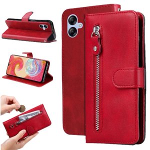 Gangxun - Funda Con Cremallera Para Samsung Galaxy A04E 4G, Carcasa Cartera De Cuero Pu Con Soporte Y Tarjetero