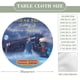 thumbnail image 2 of El Expreso Polar theme Fitted Round Tablecloths Elastic Edged Table Covers Waterproof Table Cloth For Kitchen Holiday Party Tables Decor 150cm, 2 of 6