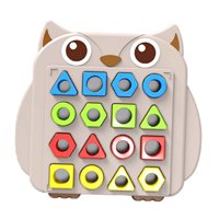 Bothyi - Tablero A Juego De Formas, Juguetes Montessori Duraderos Para Niñas, Niños, Niños, 1 Base, 16 Piezas