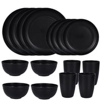 Crusec - Juego Vajilla De 16 Piezas Plastico