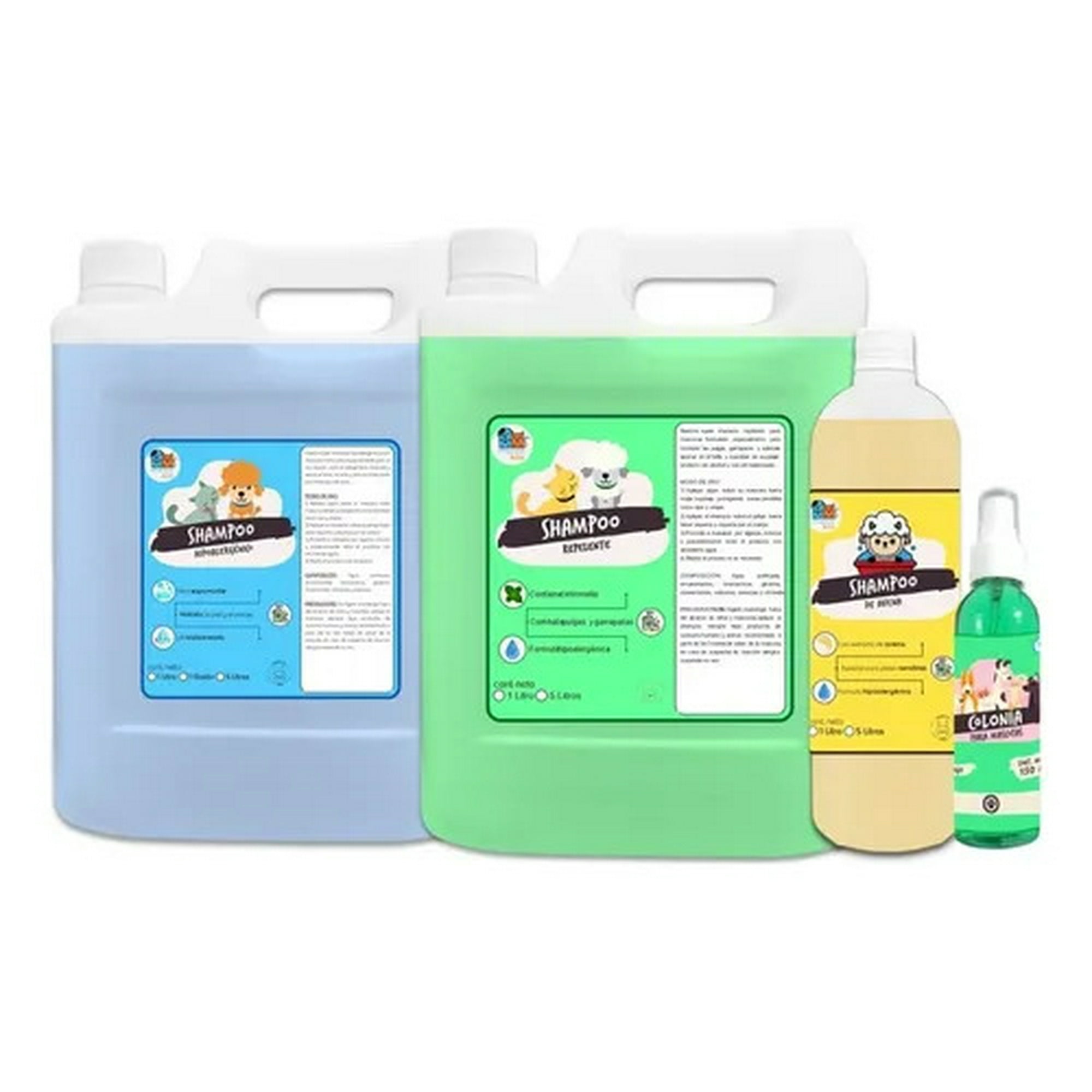 Mascokits - Mega Kit Shampoo Hipoalergenico+ Repelente + Avena Y Colonia