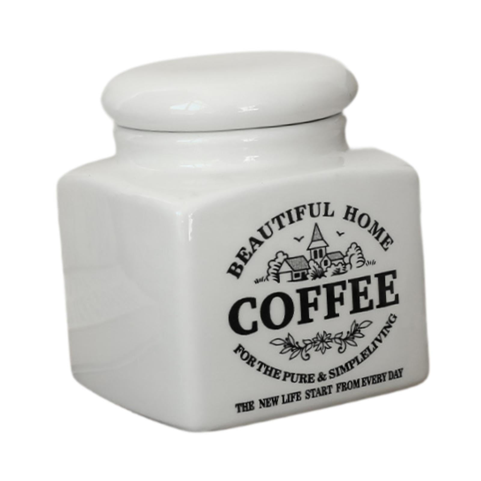 Bothyi - Dispensador Multipropósito De Lata De Cerámica Para Recipientes Para La Decoración De La Cocina De La Encimera Café De Café