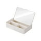 thumbnail image 3 of Caja organizadora de escritorio con espejo de tocador, organizador de cosméticos, estuche de maquillaje de viaje con espejo, caja de almacenamiento de, 3 of 5