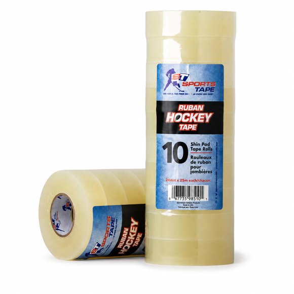 Cinta de Hockey SportsTape 24 mm x 25 m Pack de 10 Transparente