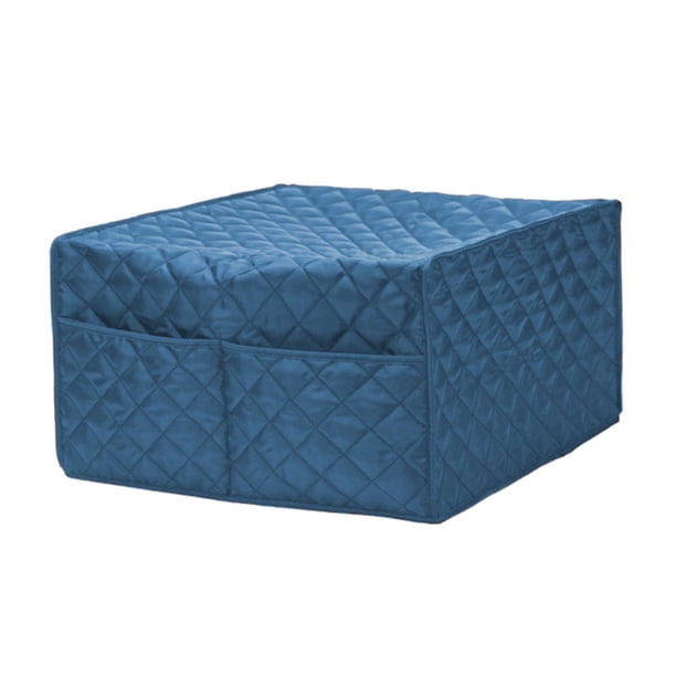 Funda para microondas, protección para máquina, para uso doméstico, a prueba de polvo, bolsillos exteriores delanteros, lavable, funda para encimeras, Azul