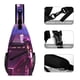 thumbnail image 3 of Grimace Riñonera Bandolera con Estampado Integral para Hombres y Mujeres, Bolso Cruzado Gráfico de Tendencia, Mochila de Hombro Streetwear para Ciclismo y Deportes, Riñonera Versátil Casual, 3 of 6