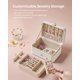 thumbnail image 5 of Jewelry Box SONGMICS Funda de viaje con organizador de 2 capas, color blanco, 5 of 9