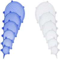 Juego De Tapas Elásticas De Silicona Jyyhsf, 12 Unidades, 6 Tamaños, Almacenamiento De Alimentos