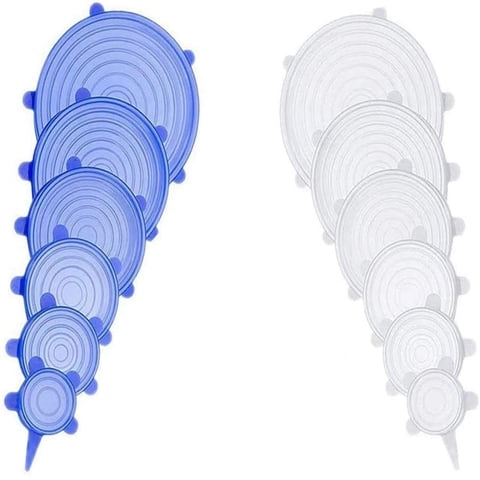 Juego De Tapas Elásticas De Silicona Jyyhsf, 12 Unidades, 6 Tamaños, Almacenamiento De Alimentos