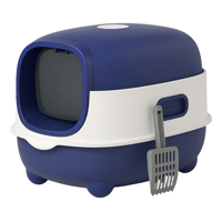 Genérico - Arenero Gato Caja De Arena Cerrada Baño Sanitario Gatos Color Azul