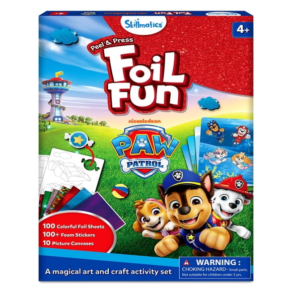 Kit de Arte y Manualidades Skillmatics Foil Fun PAW Patrol Sin Desorden