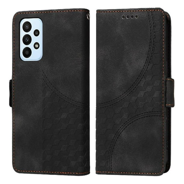 Carcasa FOXDOCK Samsung Galaxy M23 5G de cuero PU, diseño acolchado clásico, protección contra caídas y rayones
