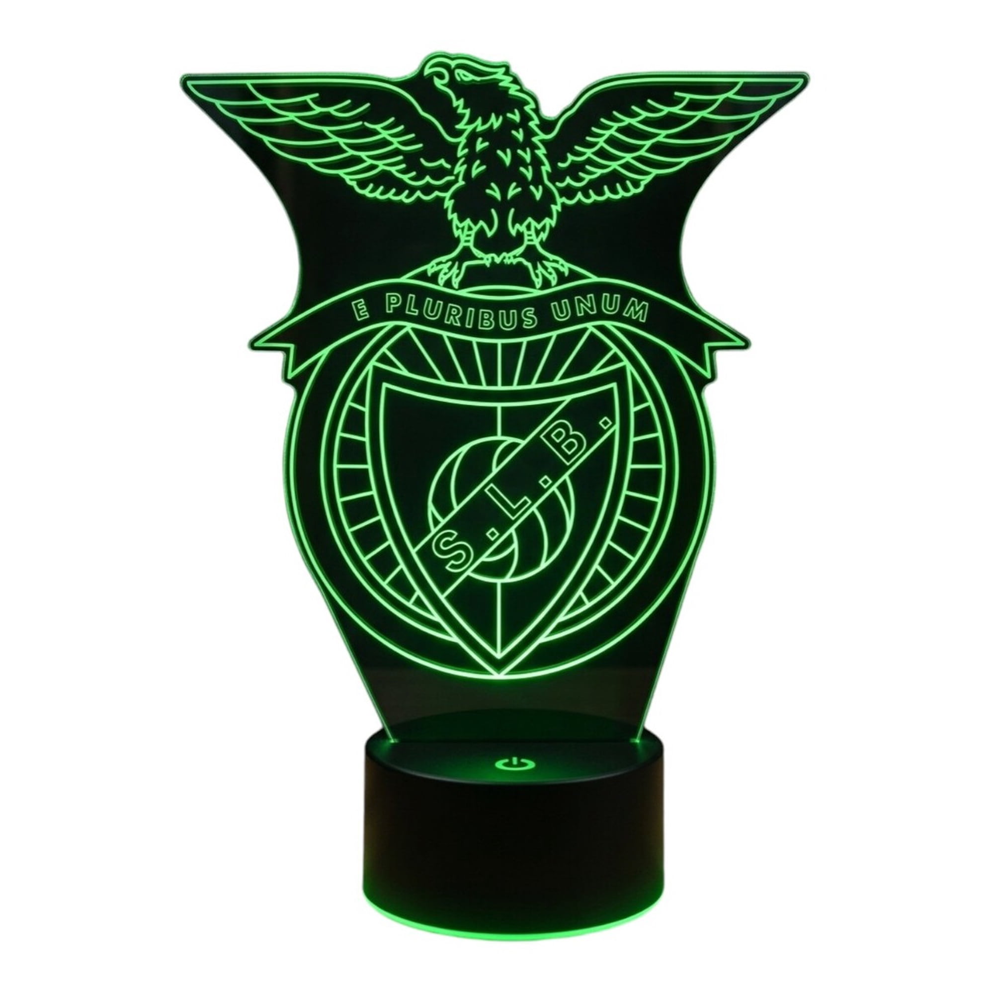 Lampara Ilusion 3d Benfica De 7 Colores, Base Touch